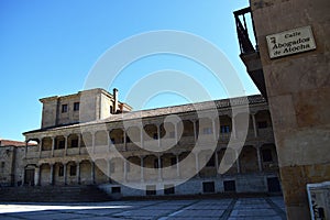 Palace with arches located in Salamanca, Spain.