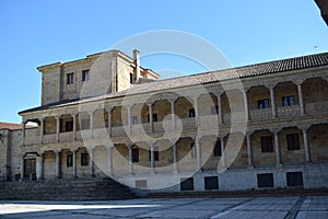 Palace with arches located in Salamanca, Spain.
