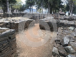 The palace area of Tzintzuntzan