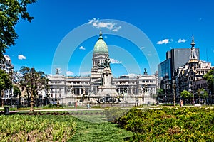 The Palace of the Argentine National Congress, Palacio del Congreso in Buenos Aires, Argentina