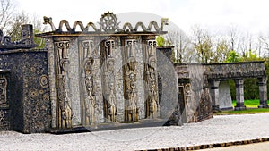 Palace of the artist Robert Tatin Original work at the Cossé-le-Vivien museum in Mayenne France