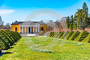 Palace at the botanical garden in Uppsala, Sweden