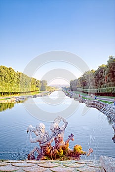 The palace of Caserta, a royal palace with an immense park located in Caserta.