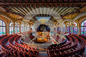 Palace of Catalan music in Barcelona, Catalonia photo