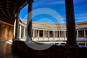 Palace of Charles V, Alhambra, Granada, Andalusia, Spain