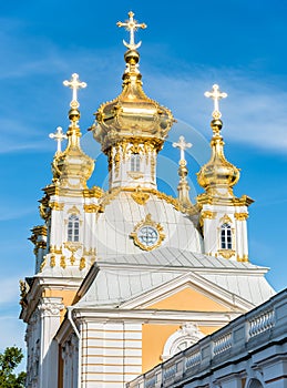 Palace church of Saint Peter and Paul in Peterhof, Saint-Petersburg, Russia