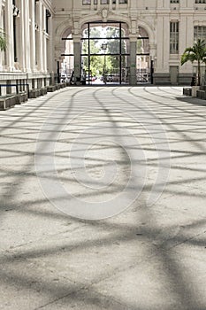 Palace of Communications indoors courtyard, Madrid, Spain