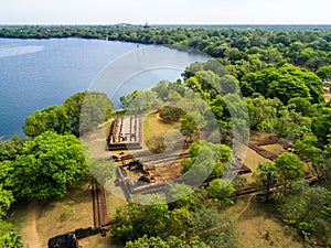 Palace Complex of King Nishshanka Malla, Nissanka Malla, Kirti Nissanka or Kalinga Lokesvara, Polonnaruwa, Sri Lanka, Asia.