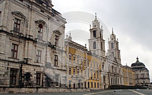 Palace-Convent of Mafra, built in 18th cen. in Baroque and Neoclassical styles, Mafra, Portugal