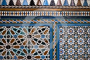 Beautiful Wall Tiles at Palace of the Countess of Lebrija, Sevilla, Spain photo