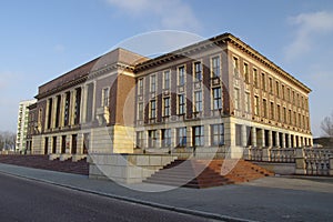 The palace of culture. Center of Dabrowa Gornicza town, Silesia region, Poland