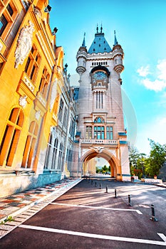 The Palace of Culture edifice in Iasi, Romania
