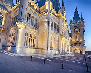 The Palace of Culture edifice in Iasi, Romania