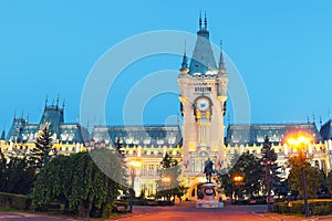 The Palace of Culture edifice in Iasi, Romania