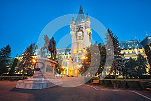 The Palace of Culture edifice in Iasi, Romania