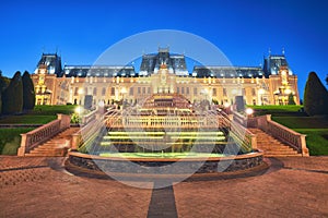 The Palace of Culture edifice in Iasi, Romania