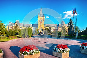 The Palace of Culture edifice in Iasi, Romania