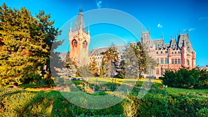 The Palace of Culture edifice in Iasi, Romania