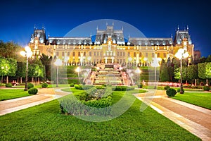 The Palace of Culture edifice in Iasi, Romania