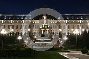 Palace of Culture in Iasi Romania at night