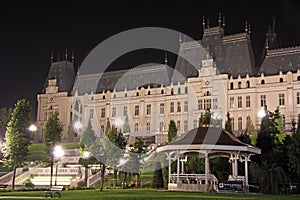 Palace of Culture in Iasi (Romania) at night