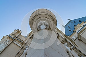 The Palace of Culture in Iasi, Romania. The Palace of Culture, the symbol of the city of Iasi on a sunny summer day. Palace of