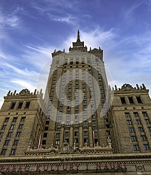 Palace of Culture and Science in Warsaw, Masovia, Poland