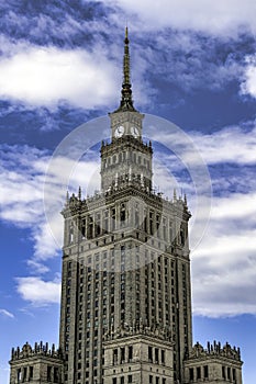 Palace of Culture and Science in Warsaw, Masovia, Poland