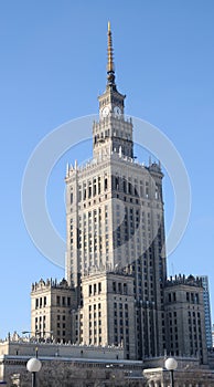 Palace of culture and science in Warsaw, Poland photo