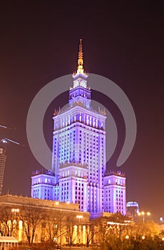 Palace of Culture and Science in Warsaw (Poland)