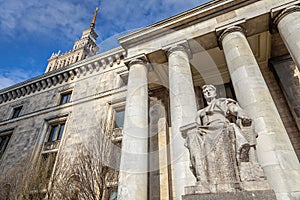 Palace of culture and science, Warsaw, Poland