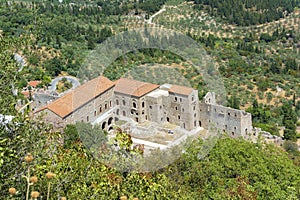 The Palace of the Despots at the upper Town of Mystras