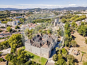 Palace of dukes of Braganza and Castle in Guimaraes, Portugal