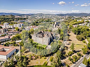 Palace of dukes of Braganza and Castle in Guimaraes, Portugal