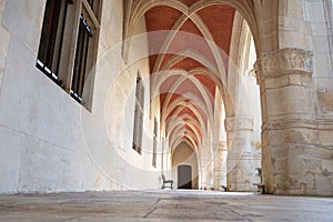 Palace of the Dukes of Lorraine, entrance of the museum in Nancy, France, medieval arch architecture