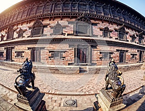 Palace on Durbar square in Bhaktapur photo