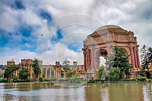 The Palace of Fine Arts in the Marina district, San Francisco