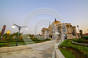 Palace of Fine Arts in Mexico City, Mexico