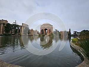 Palace of Fine Arts, a monumental structure located in san francisco california