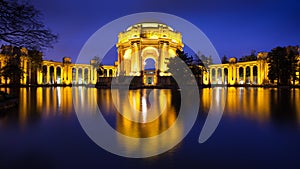 Palace of Fine Arts at Night