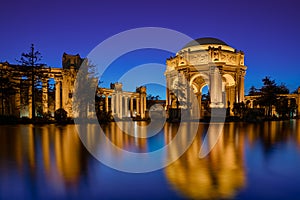 Palace of Fine Arts at Night