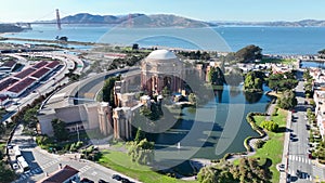 Palace of Fine Arts at San Francisco in California United States.