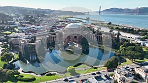 Palace of Fine Arts at San Francisco in California United States.