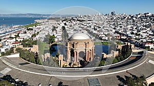 Palace of Fine Arts at San Francisco in California United States.