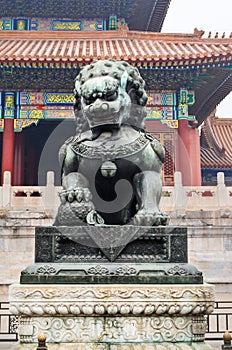 The Palace at Forbidden City in Beijing China