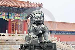 The Palace at Forbidden City in Beijing China