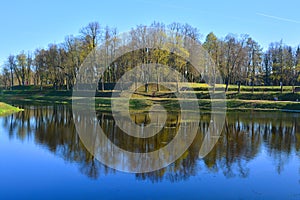 Palace garden. Gatchina, St. Petersburg, Russia