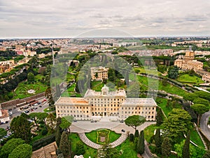 Palace of the Governorate aerial view, Rome, Italy