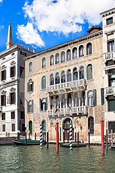 Palace on the Grand Canal, Venice, Italy.