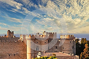 The Palace of the Grand Master in the old city of Rhodes, Greece